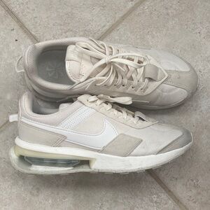 Nike Air Max Beige and White Sneakers